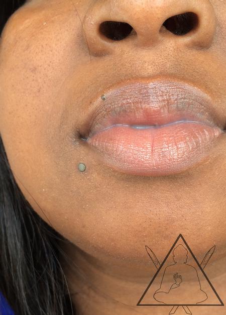 Tattoos - Lip piercing - 100878